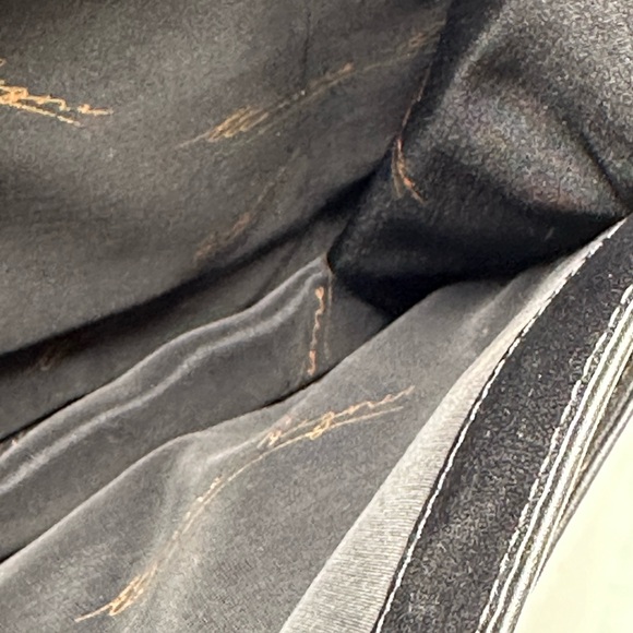 Etienne AIGNER Vintage Genuine Soft Buttery Leather Woven Crossbody Black Bag - Picture 16 of 16